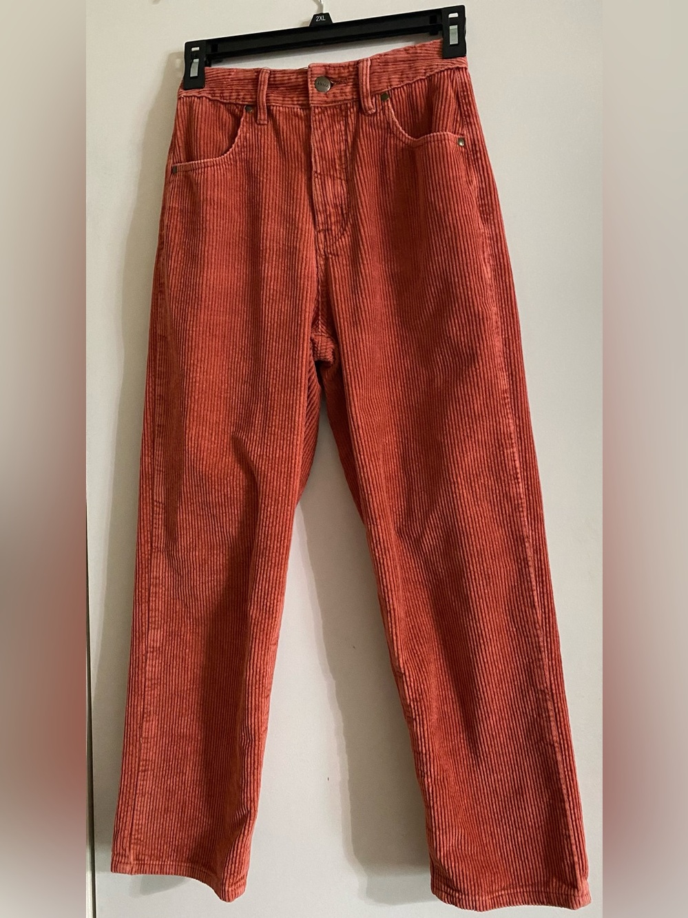 Afends Rust-Pink Corduroy Pants